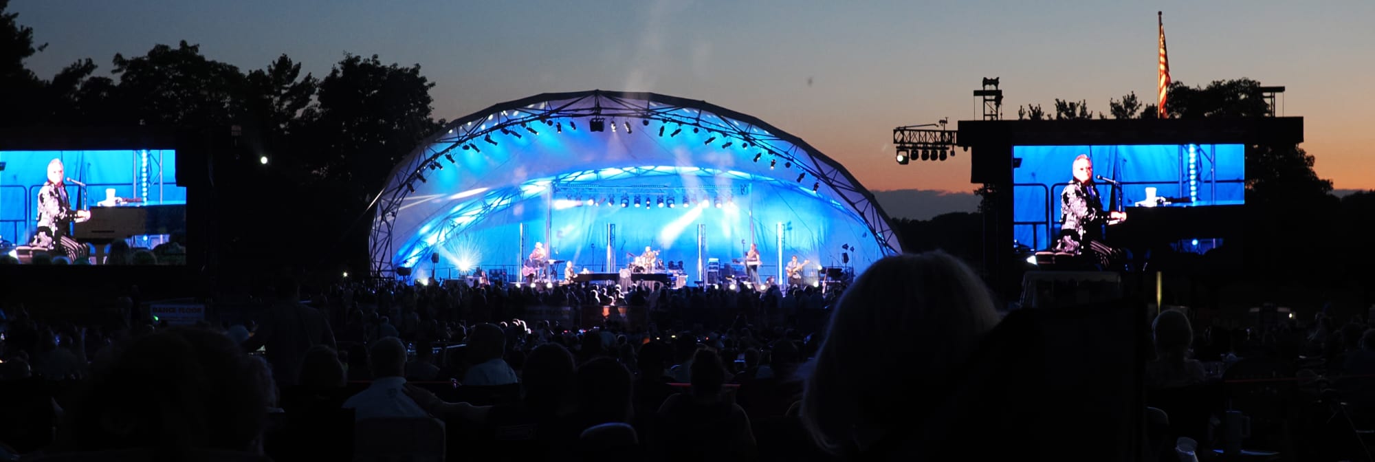 outdoor concert venue at sunset Tuscaloosa